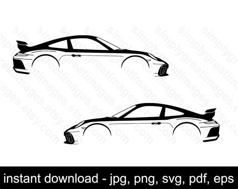 Porsche Silhouette Vector