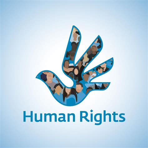 Human Rights for all Humans is right | The Universal Logo For Human Rights