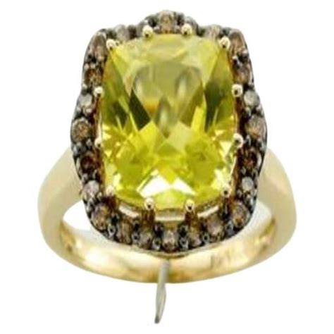 Le Vian Ring Featuring Cinnamon Citrine Chocolate Diamonds Set in 14K Honey G For Sale at 1stDibs