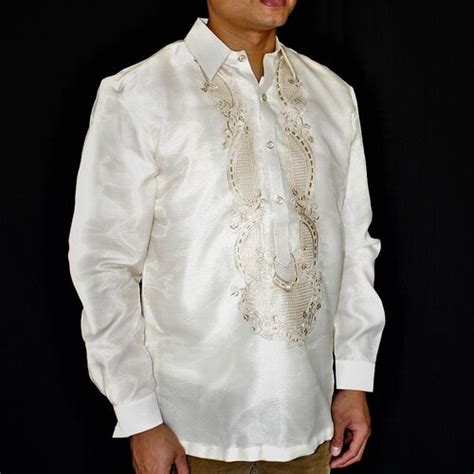 Double Collar BARONG TAGALOG Filipino National Costume