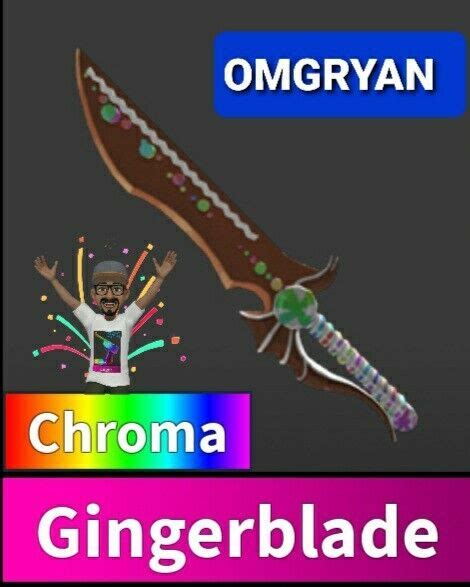 Mm2 godly knives CHROMA GINGERBLADE | eBay