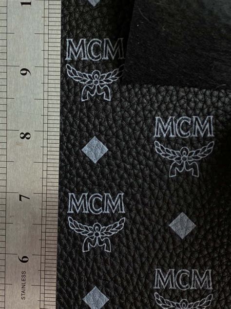 MCM Black Leather Fabric by the yard | wouwww