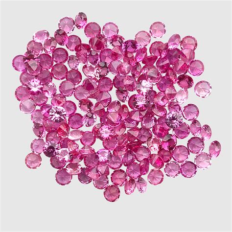 Pink Sapphire Round 9pcs 1,30-3,40mm – Tide Gem