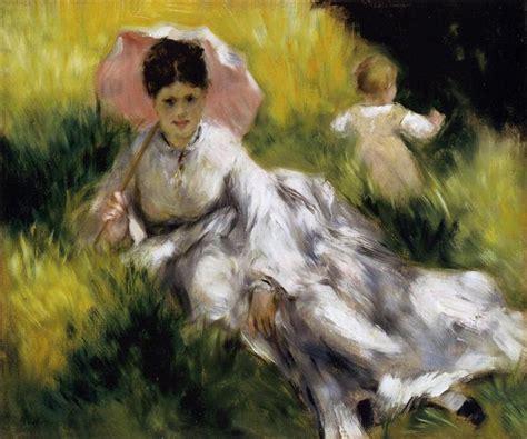 Woman with Parasol, 1873 - Pierre-Auguste Renoir - WikiArt.org