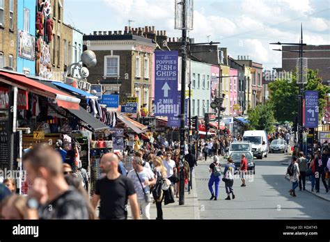 Bustling Camden street, London Stock Photo - Alamy