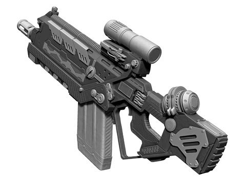 Sci-Fi Weapon 3D model | CGTrader