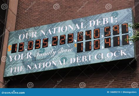 U.S. National Debt Clock Editorial Stock Image - Image: 14689219