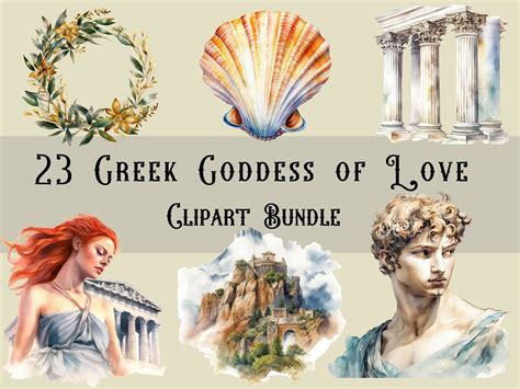 Ancient Greece Clipart Goddess of Love Aphrodite Journal - Etsy