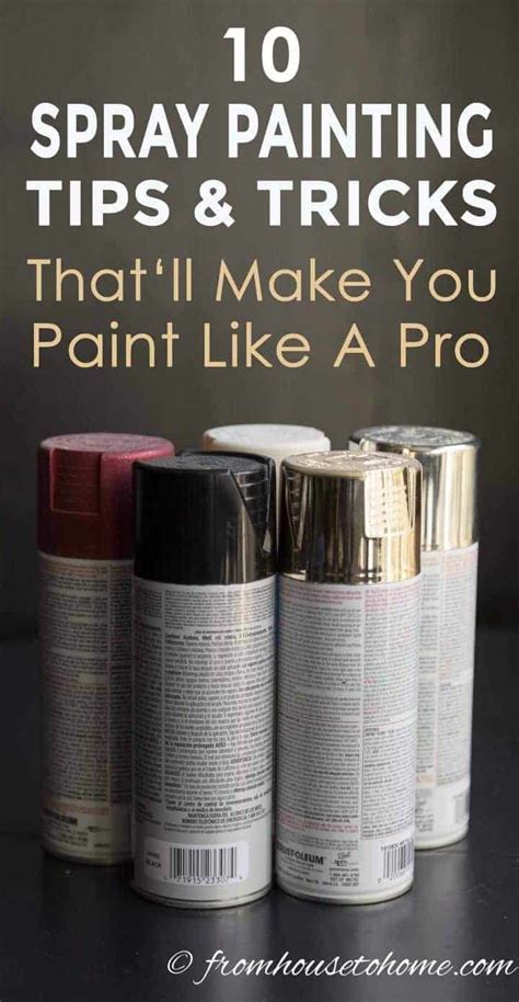 10 Spray Painting Tips and Tricks For Creating A Smooth Finish