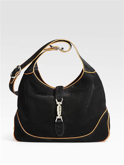 Gucci Jackie Medium Shoulder Bag in Black | Lyst