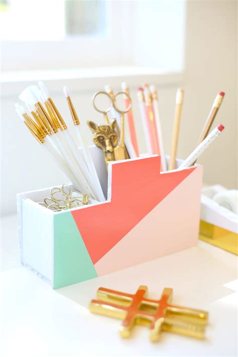 Make a DIY Desk Organizer » Lovely Indeed