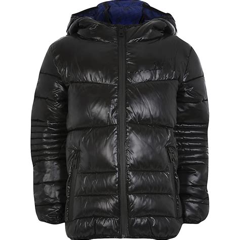 Boys black padded jacket | River Island