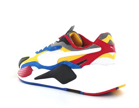 Puma Rsx 3 puzzle Blanc rouge noir bleu jaune 371570.04