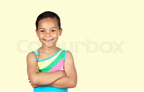 Happy african beautiful child | Stock image | Colourbox