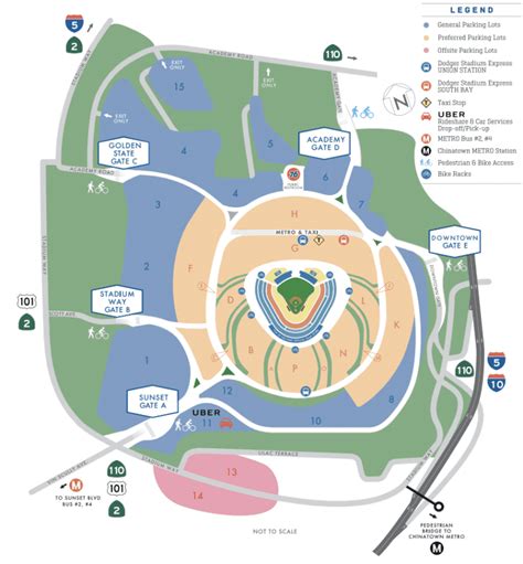 Dodger_Stadium_Parking_Map - Stadium Parking Guides