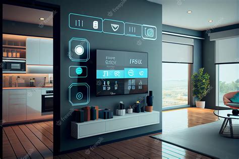 Premium Photo | Smart Home Interface With Augmented Realty of IOT Object Interior Design