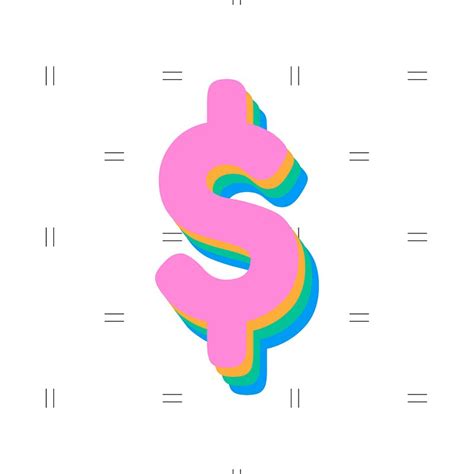 Vector dollar sign font typography | Free Vector - rawpixel