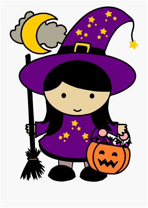 Cute Halloween Witches Clip Art