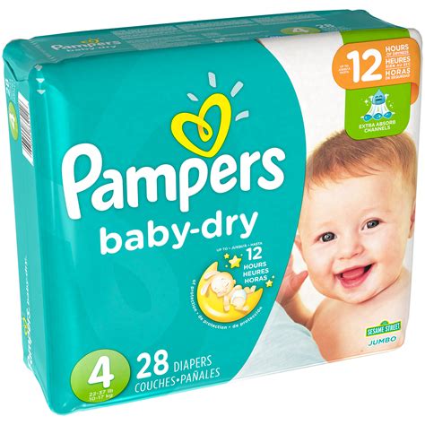 Pampers Baby-Dry Size 4 Diapers 28 ct Pack | La Comprita