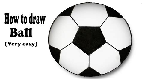 How to draw A Soccer Ball step by step(Very easy) - YouTube