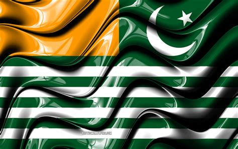 Download wallpapers Azad Kashmir Flag, 4k, Provinces of Pakistan ...