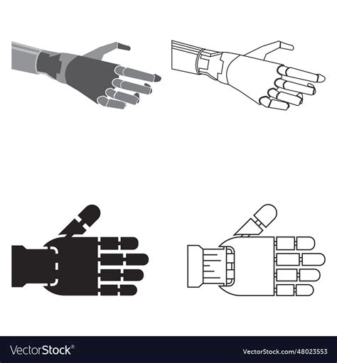 Robot hand icon Royalty Free Vector Image - VectorStock