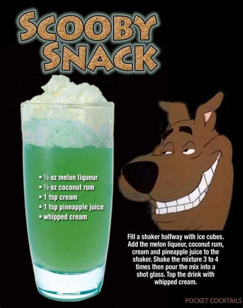 Scooby Snack in 2020 | Alcohol drink recipes, Alcohol recipes, Mixed ...