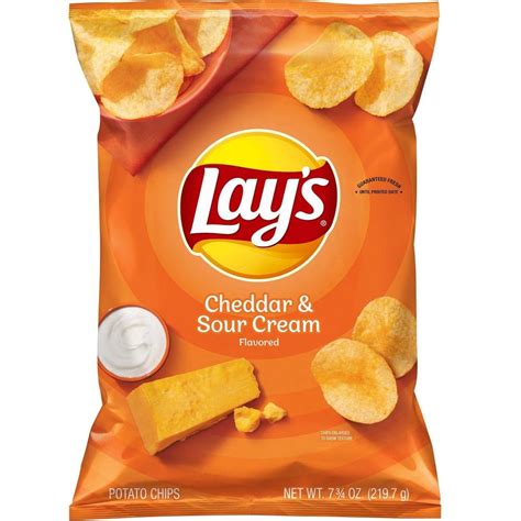 Lay's Cheddar & Sour Cream Flavored Potato Chips - 7.75oz | Lays chips ...