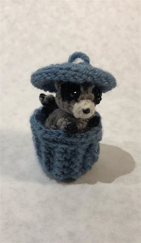 Miniature Crochet Handmade Raccoon Stuffed Animal – Adorable Raccoon Shop