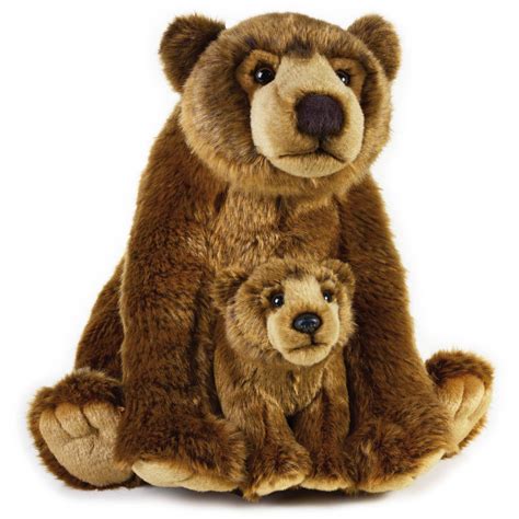 Lelly National Geographic Plush, Grizzly Bear with Baby - Walmart.com ...