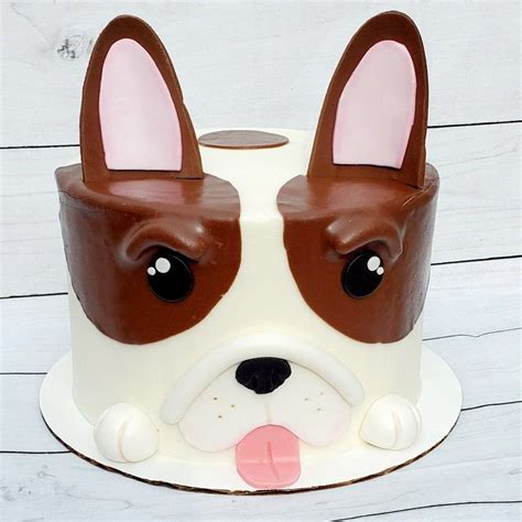 French bulldog cake | Bulldog cake, Cake cover, Puppy birthday