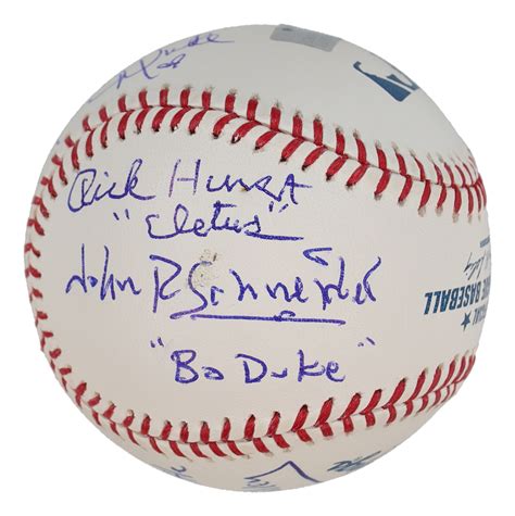 "The Dukes of Hazzard" OML Baseball Signed By (7) With Tom Wopat, Catherine Bach, John Scheider ...