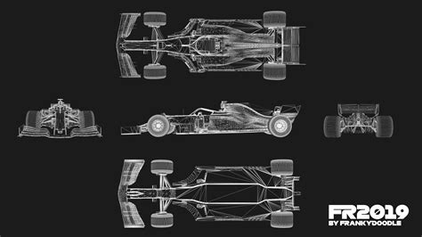 Wireframe renders of my self-designed 2019 F1 car : formula1