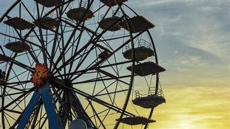 Funfair Ferris Wheel Sunset Silhouette Ferris Stock Footage Video (100% Royalty-free) 1096174745 ...