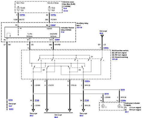 Ford Turn Signal Switch Wiring Diagram - Colorin