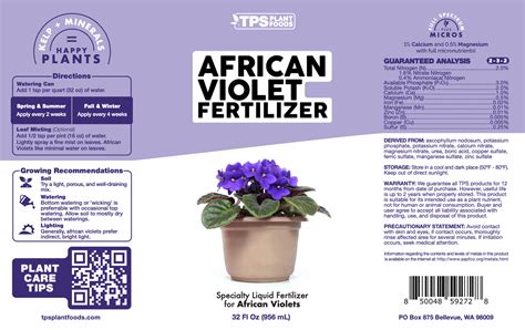 African Violet Fertilizer – TPS Nutrients