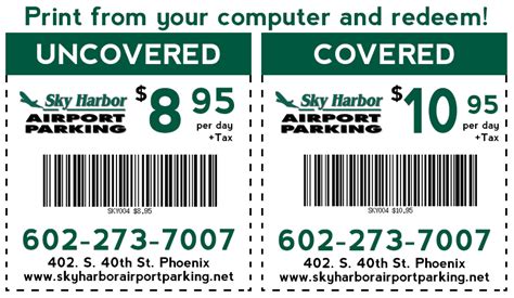 Coupons - Sky Harbor Airport Parking