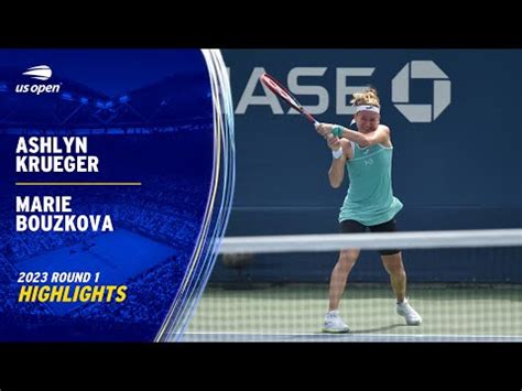 Ashlyn Krueger vs. Marie Bouzkova Highlights | 2023 US Open Round 1 ...