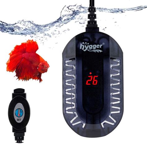 Hygger Submersible Digital Aquarium Heater 100W, Betta Fish Tank Turtle Tank Heater with ...