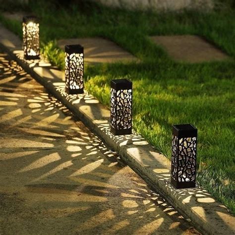 Luces de jardín lámpara de jardín linterna al aire libre | Etsy Solar Lawn Lights, Solar Pathway ...