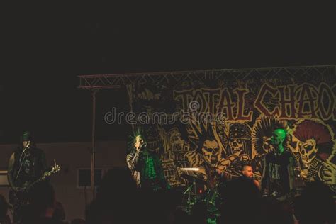 Total Chaos Band Live in Concert Editorial Stock Image - Image of punk ...