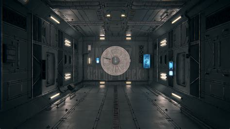 Spaceship Interior 03 Cargo Unit PBR 3D model | CGTrader