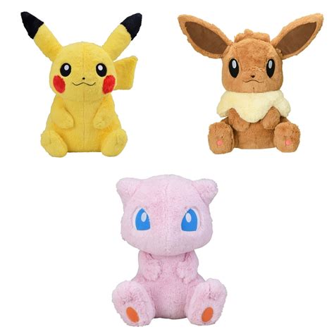 Pokemon Fuwa Fuwa Plush - Pikachu, Eevee, Mew – Japan Stuffs