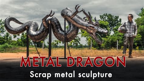 Making Chinese dragon metal sculpture - YouTube