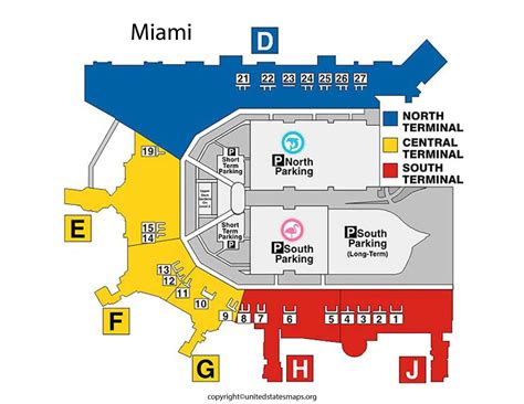 Miami Airport Map | Map of Miami Airport Concourses