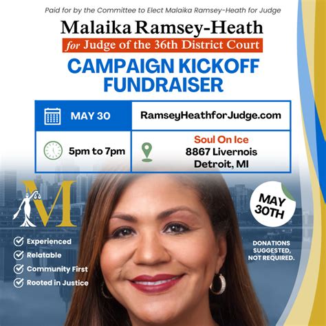 Malaika Ramsey-Heath for Judge of the 36th District Court