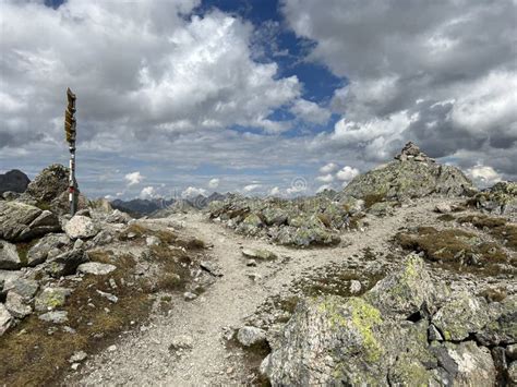 Hiking Trails or Mountaineering Routes of the Silvretta Alps Mountain Range and in the Swiss ...