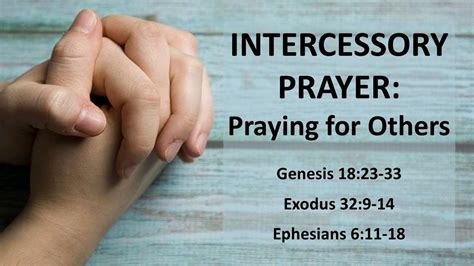 INTERCESSORY PRAYER: Praying for Others - YouTube