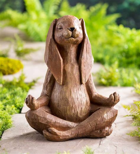 Our Meditating Rabbit Statue is perfect for the yoga-lover in your life ...