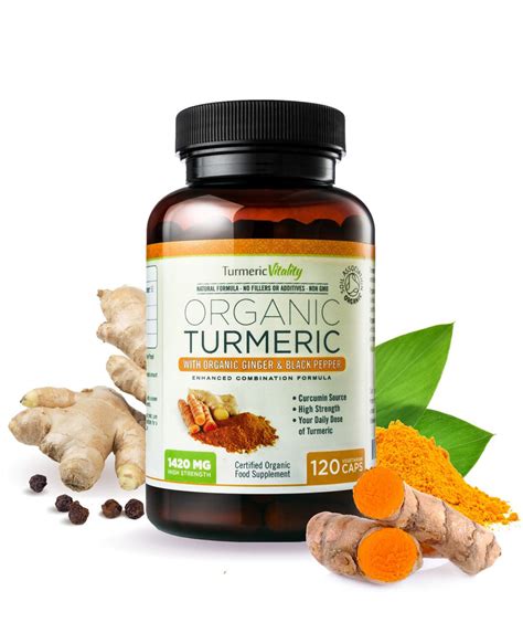 Organic Turmeric Capsules | Turmeric Capsules with Black Pepper - Turmeric Vitality UK